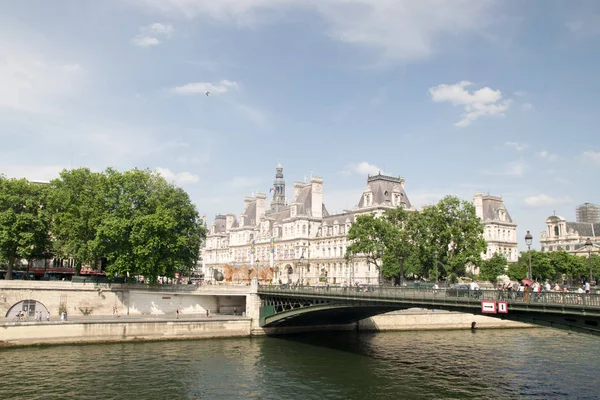 Paris France June 2017 Beautiful View Seine River Famous Cite — Stock Photo, Image