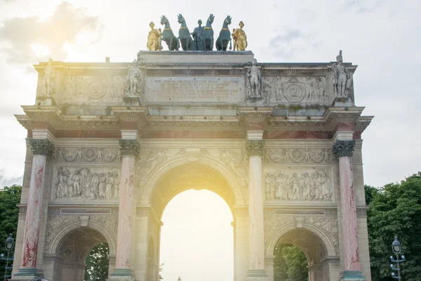 Arc Triomphe Carrousel Paris France — Stock Photo, Image