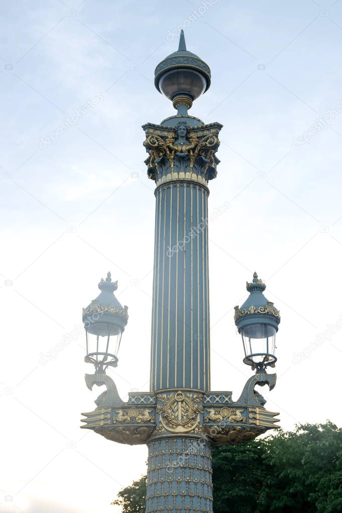  One of the beautiful lamps of the Concorde Square