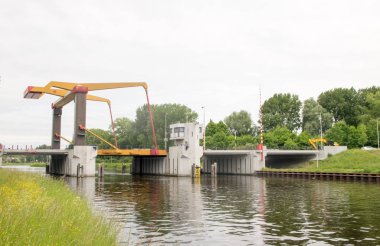  Asma köprü Amsterdam, Hollanda.