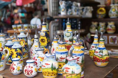 Seramik San Lorenzo market Floransa, İtalya
