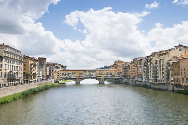 Πόντε Βέκιο Γέφυρα Του Ποταμού Arno Στη Βενετία Ιταλία — Φωτογραφία Αρχείου