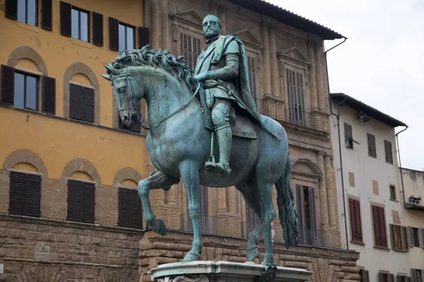 Statue Von Cosimo Medici Von Giambologna Florenz Italien — Stockfoto