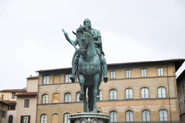 Estatua Cosme Medici Giambologna Florencia Italia —  Fotos de Stock