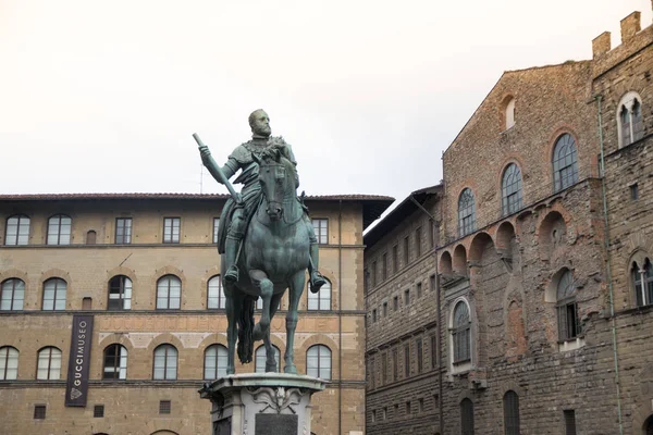 Statue Von Cosimo Medici Von Giambologna Florenz Italien — Stockfoto