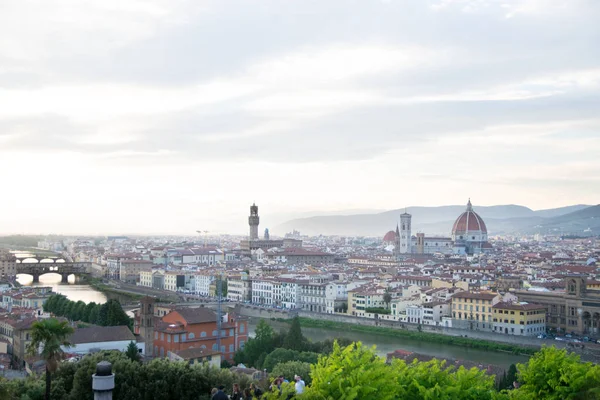 Florence Italië Tijdens Prachtige Zonsondergang — Stockfoto