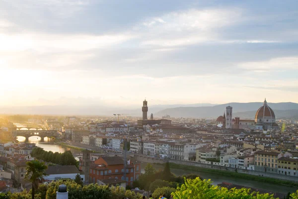 Florence Italië Tijdens Prachtige Zonsondergang — Stockfoto