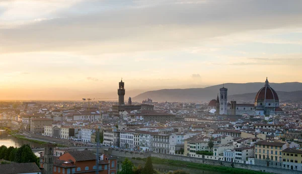 Florence Italië Tijdens Prachtige Zonsondergang — Stockfoto