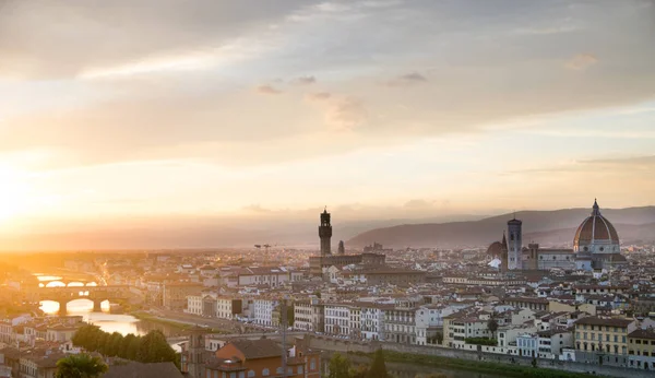 Florence Italië Tijdens Prachtige Zonsondergang — Stockfoto