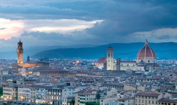 Florence Italië Tijdens Prachtige Zonsondergang — Stockfoto