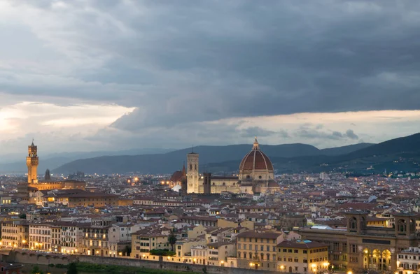 Florence Italië Tijdens Prachtige Zonsondergang — Stockfoto