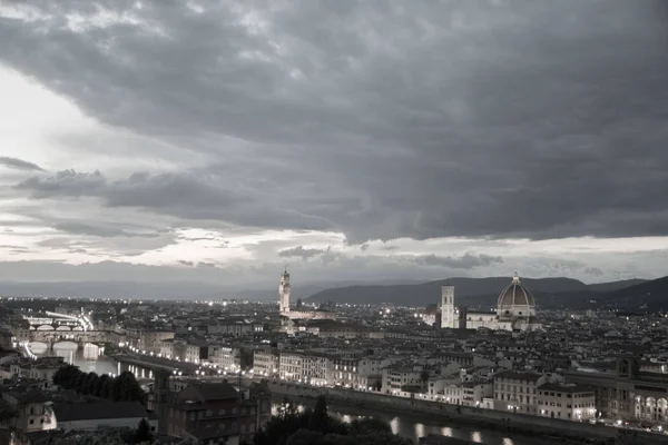 Florence Italie Pendant Beau Coucher Soleil — Photo