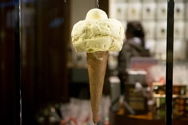 Florença Itália Junho 2017 Sorvete Fantasia Visto Vitrine Uma Gelateria — Fotografia de Stock