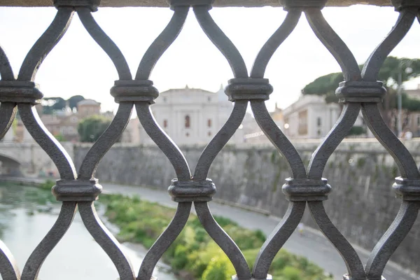 Ватикан Місто Від Перила Моста Понте Sant Angelo — стокове фото