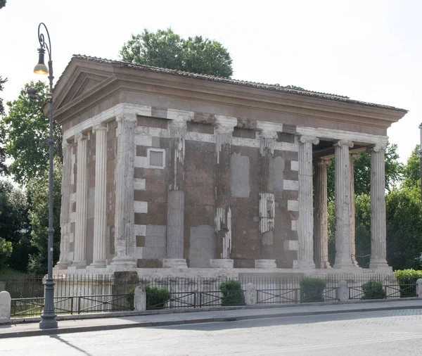 Den Tempel Portunus Gammal Byggnad Rom Italien Huvudtemplet Tillägnades Guden — Stockfoto