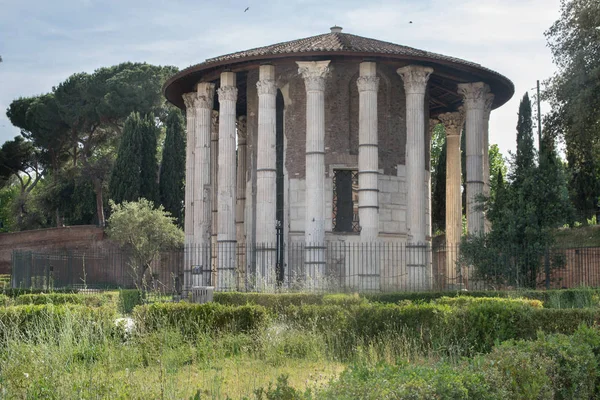 Храм Геркулеса Віктора Пьяцца Bocca Делла Verita Римі Італія — стокове фото