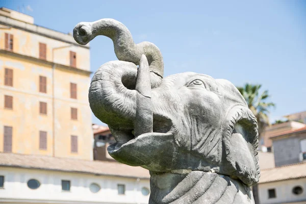 Antigua Estatua Elefante Los Baños Diocleciano Thermae Diocletiani Roma Italia —  Fotos de Stock