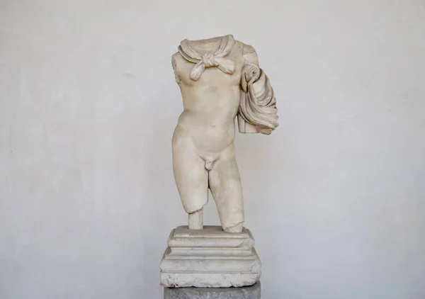 Antiga Escultura Satyr Usado Fontes Nas Termas Diocleciano Thermae Diocletiani — Fotografia de Stock