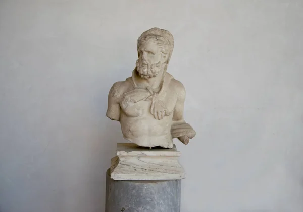 Древняя Скульптура Сатира Используемая Фонтанах Банях Диоклетиана Thermae Diocletiani Риме — стоковое фото