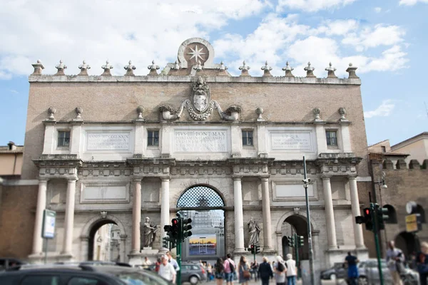 Rom Italien Juni 2017 Blick Auf Porta Del Popolo Porta — Stockfoto