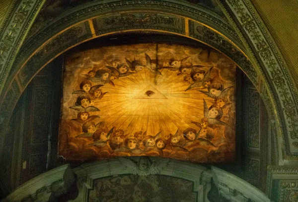 Vista Geral Basilica Santa Maria Maggiore Eye God — Fotografia de Stock