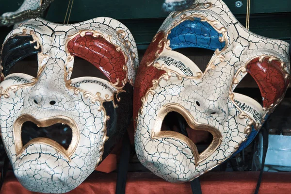 Máscaras Venecianas Venden Mercado Campo Fiori Roma Italia — Foto de Stock