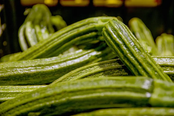 Calabacín Verde Como Fondo — Foto de Stock