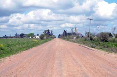 Kırsal toprak yol Entre Rios, Arjantin