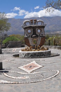 Tucuman, Amaicha Del Valle, Arjantin - 03 Mart 2019: Tucuman Eyaleti Pachamama Müzesi, Arjantin