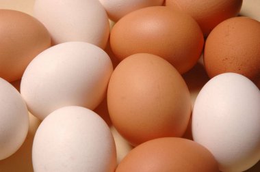 Yumurtalar, siyah gruba karşı yakın çekim