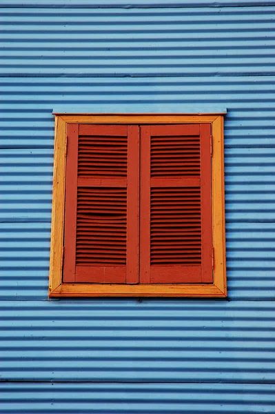 阿根廷布宜诺斯艾利斯La Boca Caminito Close View Window — 图库照片