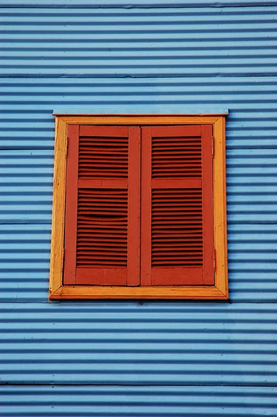 Fechar Vista Janela Caminito Boca Buenos Aires Argentina — Fotografia de Stock