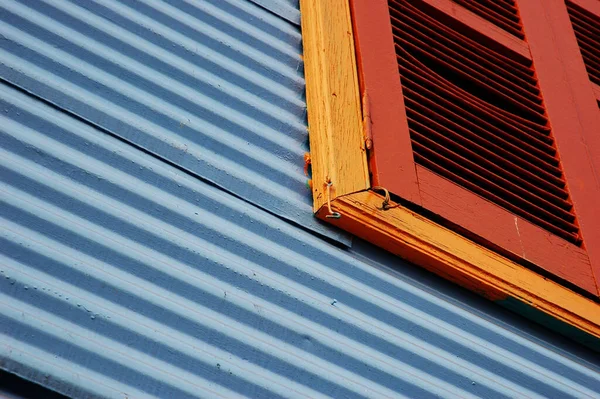 Close View Window Caminito Boca Buenos Aires Argentina — Stock Photo, Image