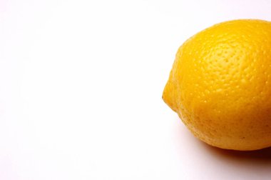 Lemon, beyaz arkaplanı kapat