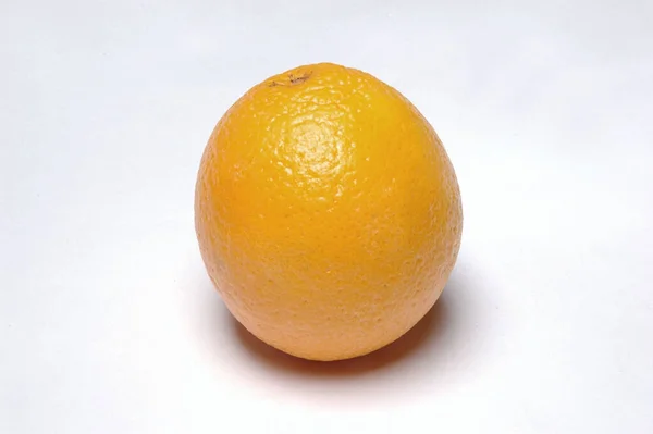 Oranje Close Witte Achtergrond — Stockfoto