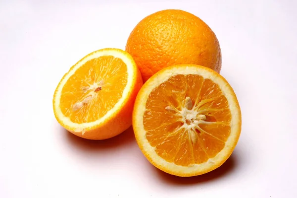 Oranges Close White Background — Stock Photo, Image