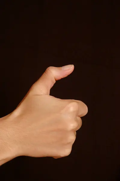 Hand Sign Performing Symbol Language — Stock Photo, Image