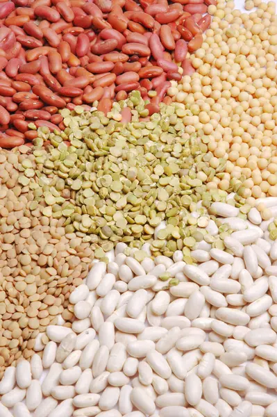 Different Types Legumes Background — Stock Photo, Image
