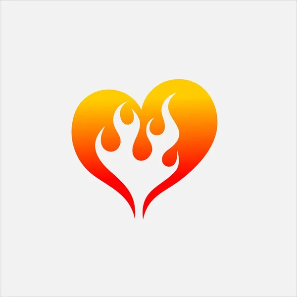 Forró Szeretet Vektor Logo — Stock Fotó