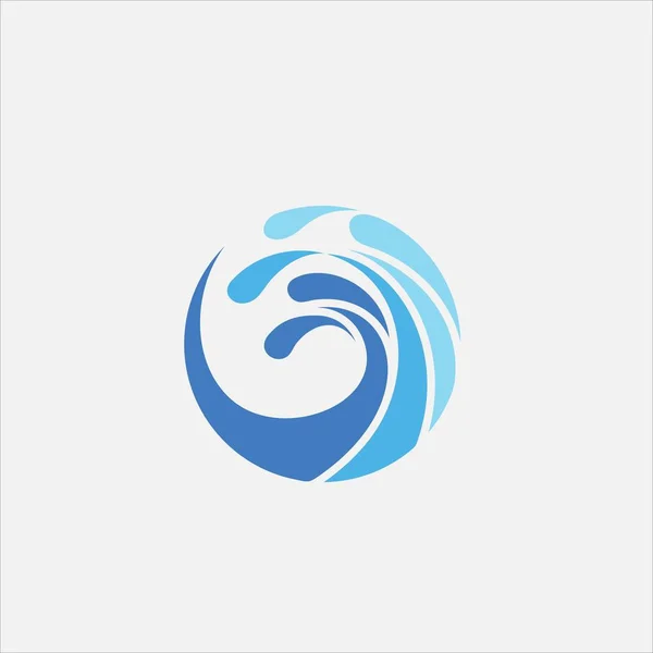 Logo Vettoriale Dell Onda Circolare — Foto Stock