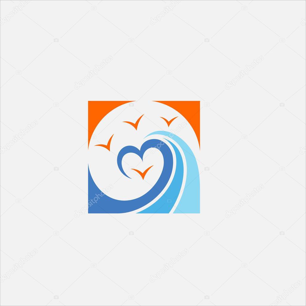 Love wave vector logo