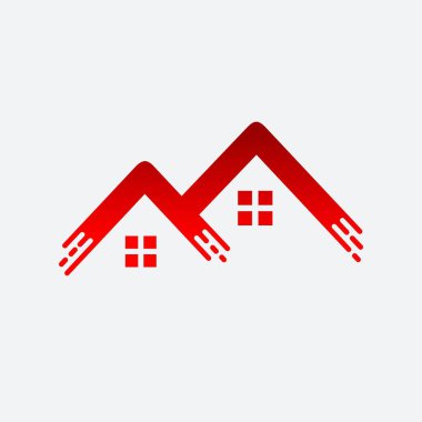 Ev vektör logo boya