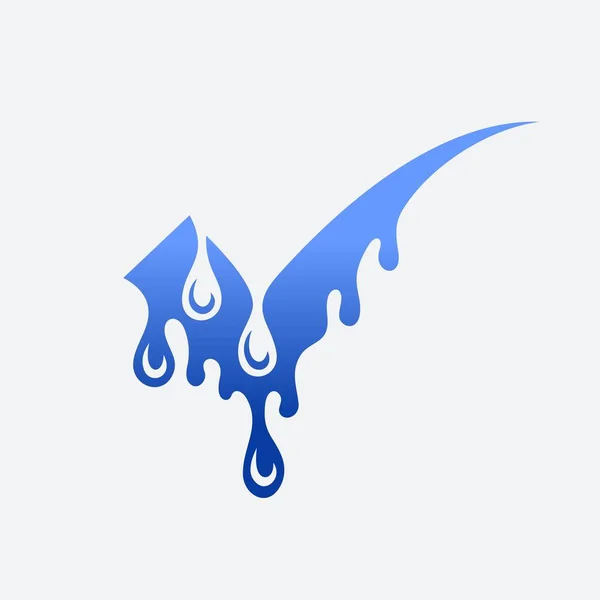 Vatten Mark Vektor Logo — Stockfoto