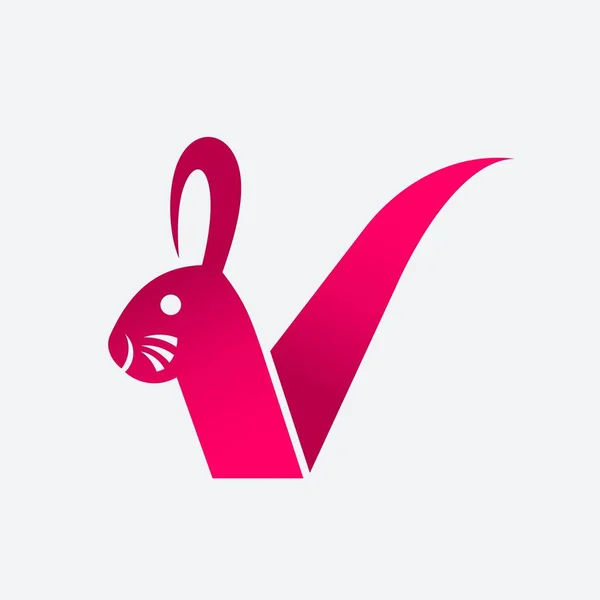 Mark rabbit vector logo