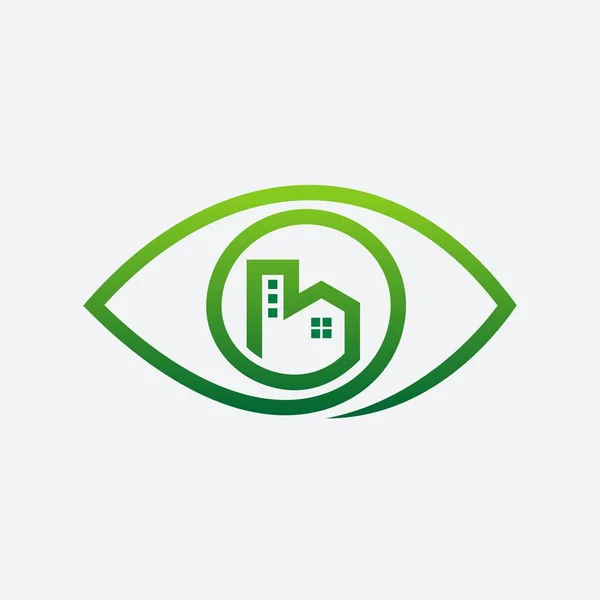 Vision Staden Vektor Logo — Stockfoto