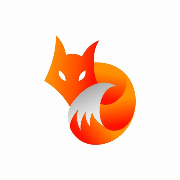 Fox Logo Design Animals Fox Logo Template — Stock Vector