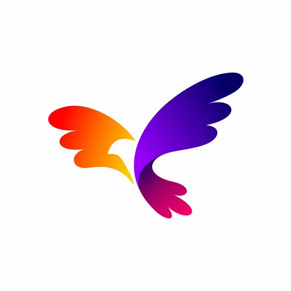 Condor Logo Vettoriale Uccello Logo Design — Vettoriale Stock