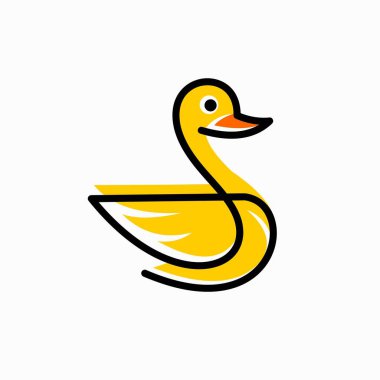 Bir ördeğin vektör çizimi