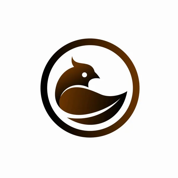 Органічний Дизайн Курячого Логотипу — стоковий вектор