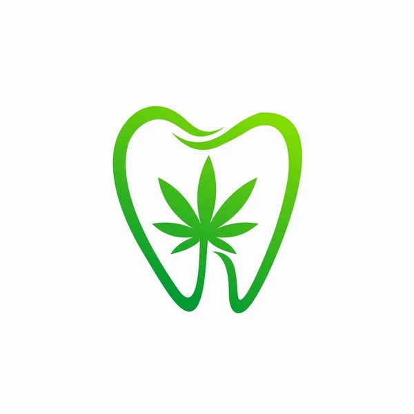 Cbd Vector Met Tandheelkundige Vectorsjabloon — Stockvector